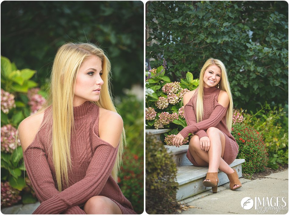 Natural Senior Portraits in Downtown Grand Haven
