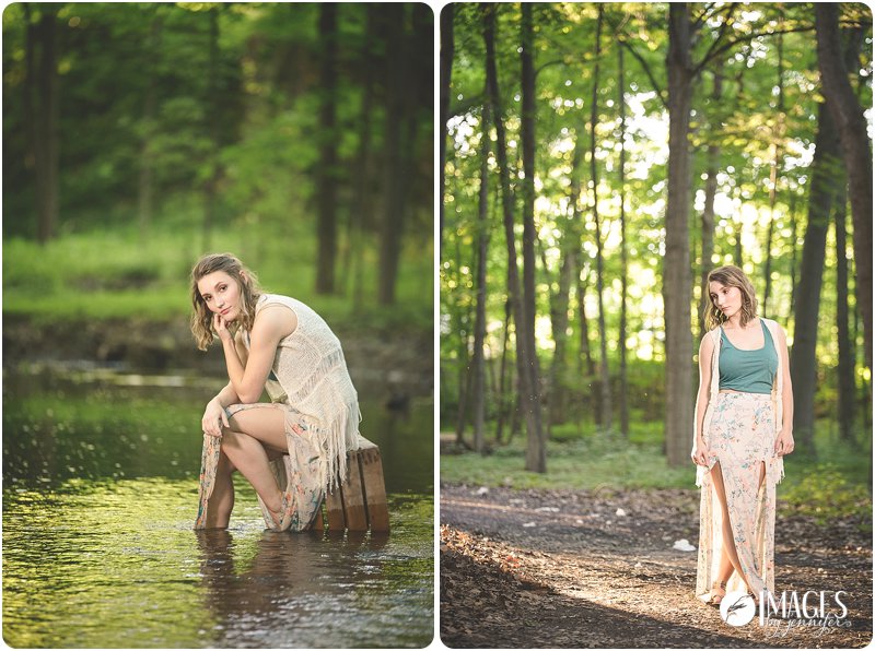Natural Outdoor Senior Pictures in Grand Rapids