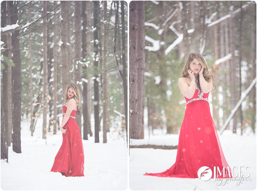 Prom-Dress-Senior-Pictures-in-Winter-Woods-Holland