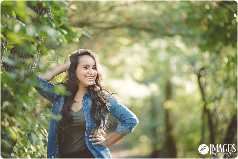 Senior Pictures in the Woods Grand Rapids